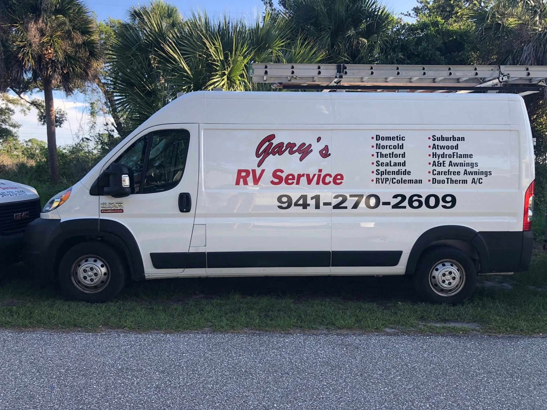 Gary's RV Service van — mobile RV repair in Port Charlotte, FL